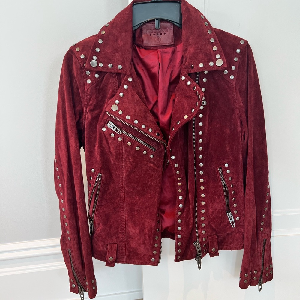 Blank NYC Red Moro Jacket